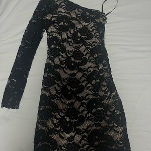 Bebe black lace dress